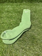 Nike Every Day Dri Fit Plus Cushioned Training Crew Socks One Pair Green Size L