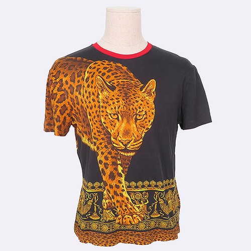 Versace, Versace Black Jaguar Short Sleeve T-Shirt L