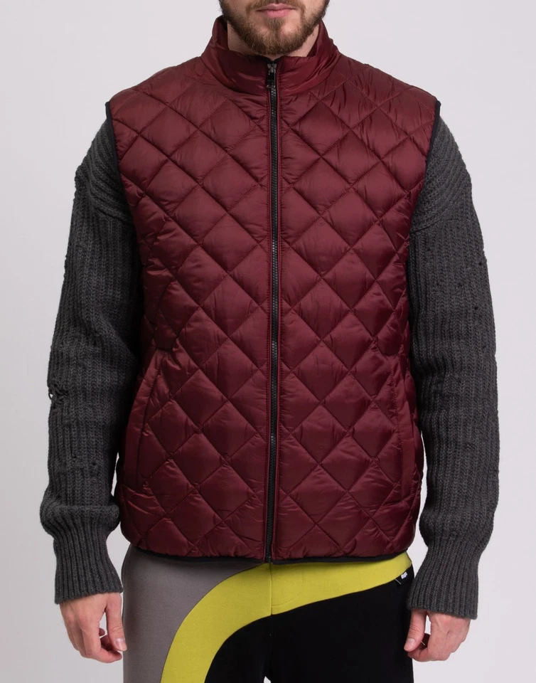 RRP €250 MICHAEL KORS Ripstop Quilted Vest Size L Water Repellent High Neck - Image 4 of 4