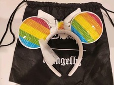 Disney Loungefly Minnie Mouse Rainbow Ears Headband