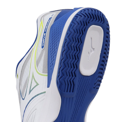 Mizuno Wave Medal 8 Wide Table Tennis White Blue 81GA258306 Men's