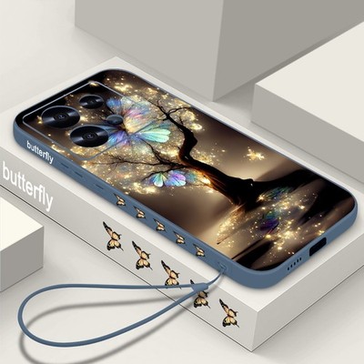 Case For Xiaomi Redmi Note 14 13 12 Pro 13T 11T Poco X6 Butterfly Tree TPU Cover