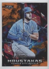 2018 Topps Fire Orange 150/299 Mike Moustakas #157 4r2