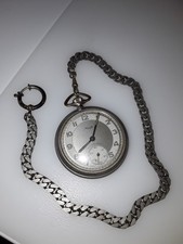 Kienzle Taschenuhr Handaufzug mit Uhrenkette - läuft 
