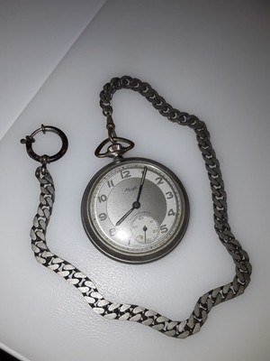 Kienzle Taschenuhr Handaufzug mit Uhrenkette - läuft 