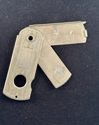 Antique Cigar Cutter R.R. JOHNSTONE Patent Applied For Sales Agent Silver 26.52g