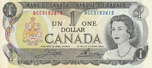 Canada 1973 $1.00 BCC