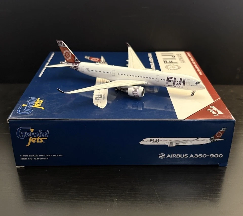 GeminiJets 1:400 Fiji Airways Airbus A350-900 DQ-FAI GJFJI1917 Scale Model Plane - Image 3 of 4
