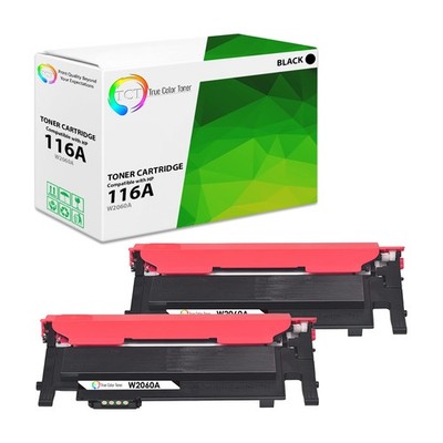 2PK TCT Premium For HP 116A W2060A Black Color Laser MFP 179fnw Compatible Toner