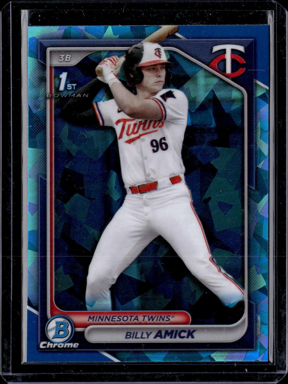 2024 Bowman Draft Sapphire #BDC-68 Billy Amick Chrome Refractor