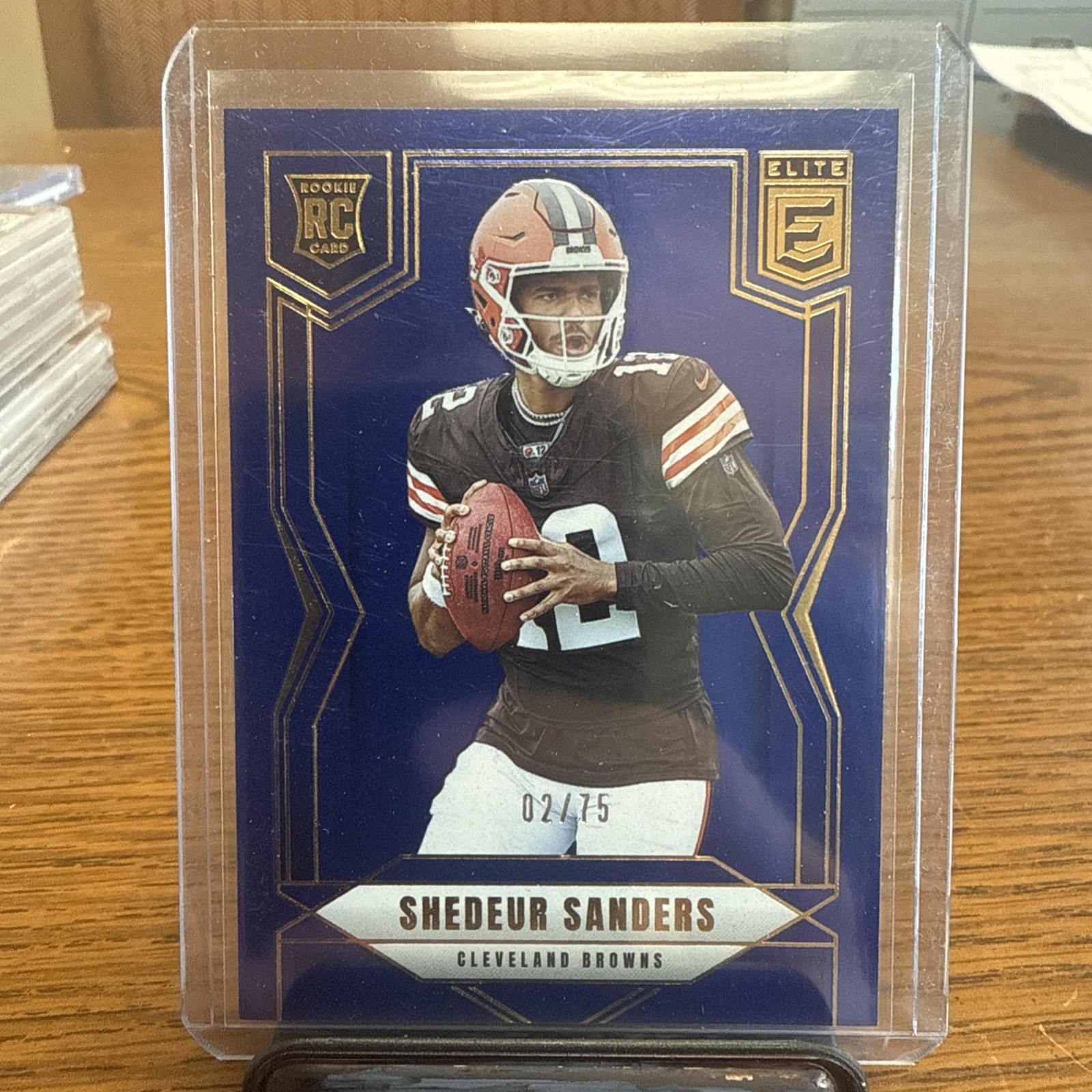 2025 Panini Donruss Elite - Rookies Shedeur Sanders #112 Blue /75 (RC)