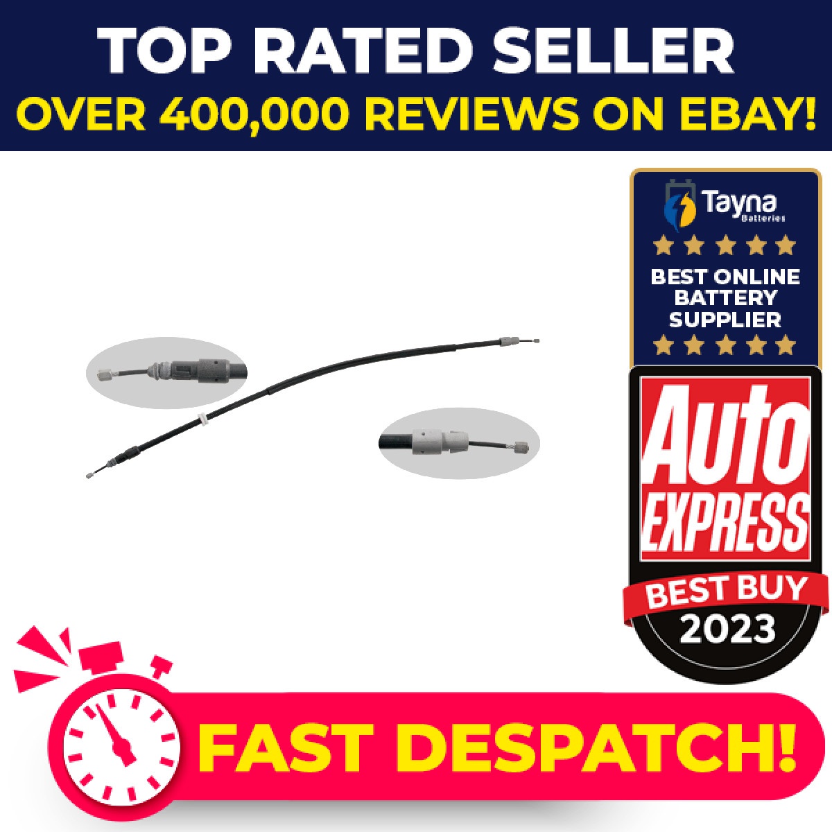Handbrake Cable fits MERCEDES ML500 W164 5.5 Rear Left or Right 07 to 11 Febi