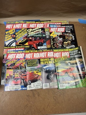 Mixed Lot of (10) Vintage 1980s Popular Hot Rodding Hot Rod