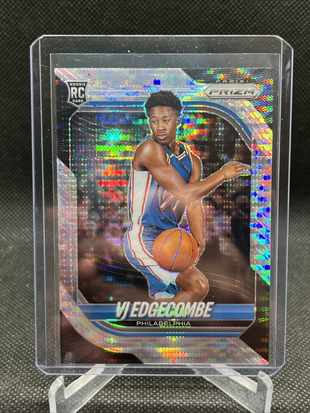 Panini Prizm 2025-26 Basketball VJ Edgecombe Rookie Pulsar #5 Philadelphia 76ers