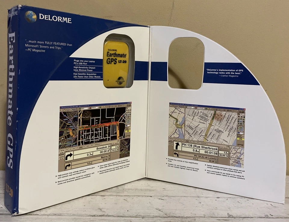 DeLORME EARTHMATE GPS LT-20 GPS and PC Software - Image 3 of 3