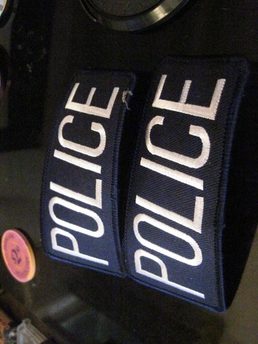 Police patch pair of 2 -- 2" x 4 1/4