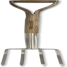 Traditional Stainless Steel Border Fork, Durable Heavy Duty Garden Tool, Ideal f