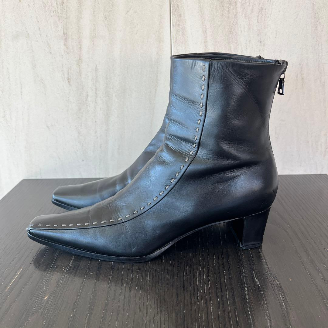 PRADA Short Boots Shoes EU 36.5 US 6.5 Black Used Item Good Condition From Japan thumbnail 5