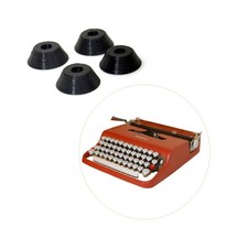 x4 New Rubber Feet for Sears Courier Typewriter Replacement Part Vtg thumbnail