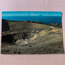 VOLCANO AEOLIAN ISLANDS SICILY THE MAIN CRATER COLOR POSTCARD