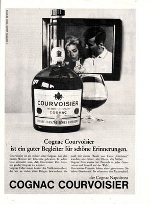 3w28095/ Alte Reklame aus 1968   COGNAC COURVOISIER