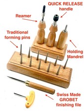 Bassoon Reed Making Drying Rack -10 1 HEX based REMOVABLE Long Pins- FREE Handle