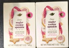 2 Pack Dove Beauty Bar Sugar Cookie Sprinkle 5oz Ea