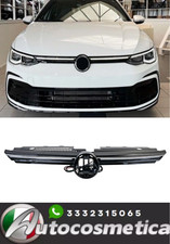 GRIGLIA ANTERIORE CALANDRA LOOK R-LINE LED BIANCO PER VOLKSWAGEN GOLF 8 + CAVI