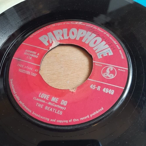 The Beatles 'Love Me Do' 7" Vinyl Single - Original red Parlophone - PZT Stamped
