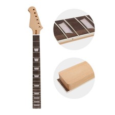 Electric Guitar Neck Reverse Head 22 Fret 24.75 Inch Rosewood Fretboard Bolt On