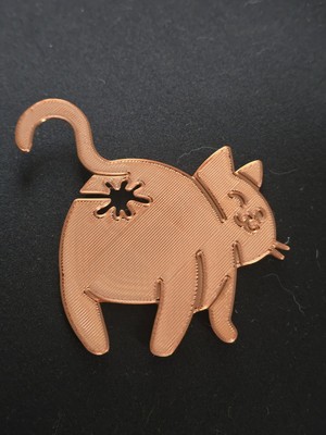 Brotanhänger in Katzenform - Neuheit Küchenhelfer SPASS Geschenk umweltfreundlich Gold