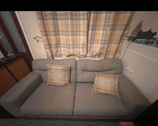 Homcom Modern 2 Seater Sofa Bed Click Clack Couch Sleeper Settee - Grey