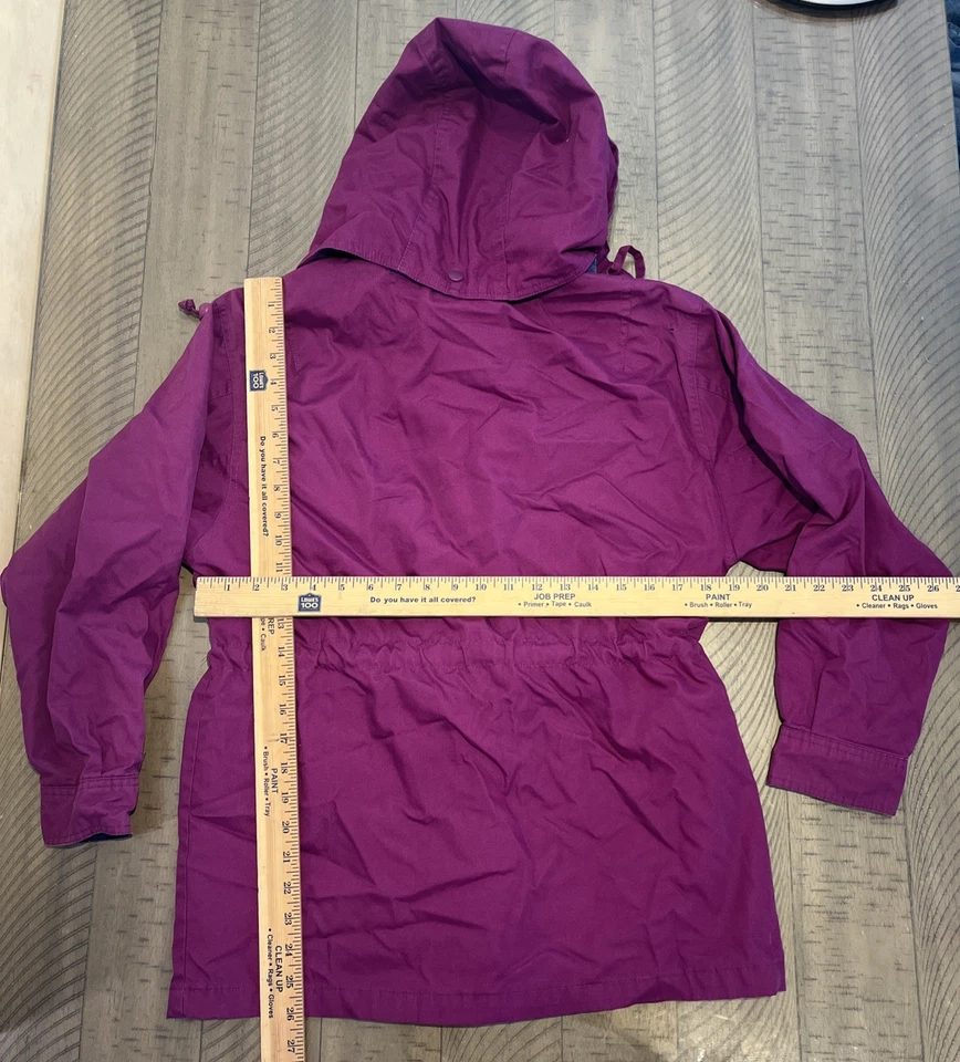 Abrigo vintage Pacific Trail talla pequeña púrpura chaqueta con capucha abrigo forrado ropa exterior Foto 4 de 4