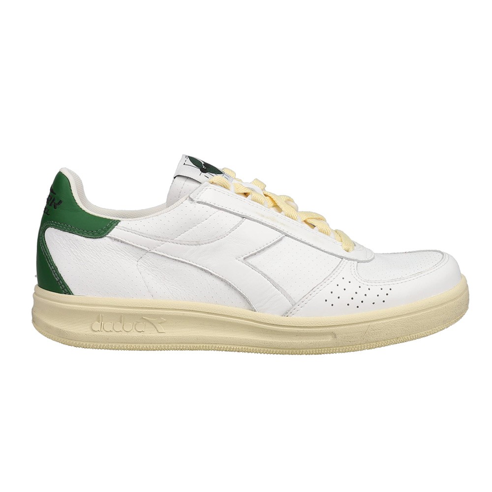 diadora Diodora X Cork B.Elite H Italia Lace Up  Mens White Sneakers Casual Shoe