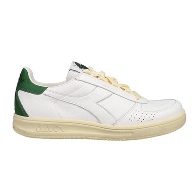 diadora Diodora X Cork B.Elite H Italia Lace Up  Mens White Sneakers Casual Shoe