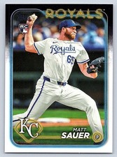 MATT SAUER  ROYALS  RC  2024 TOPPS UPDATE #US25