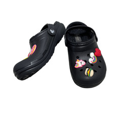 Crocs Children's Black w/Charms J 1