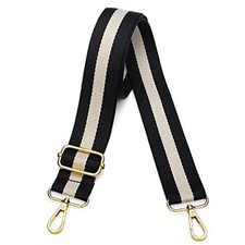 Purse Strap Replacement Crossbody Purse Strap for Women  Black  Cream