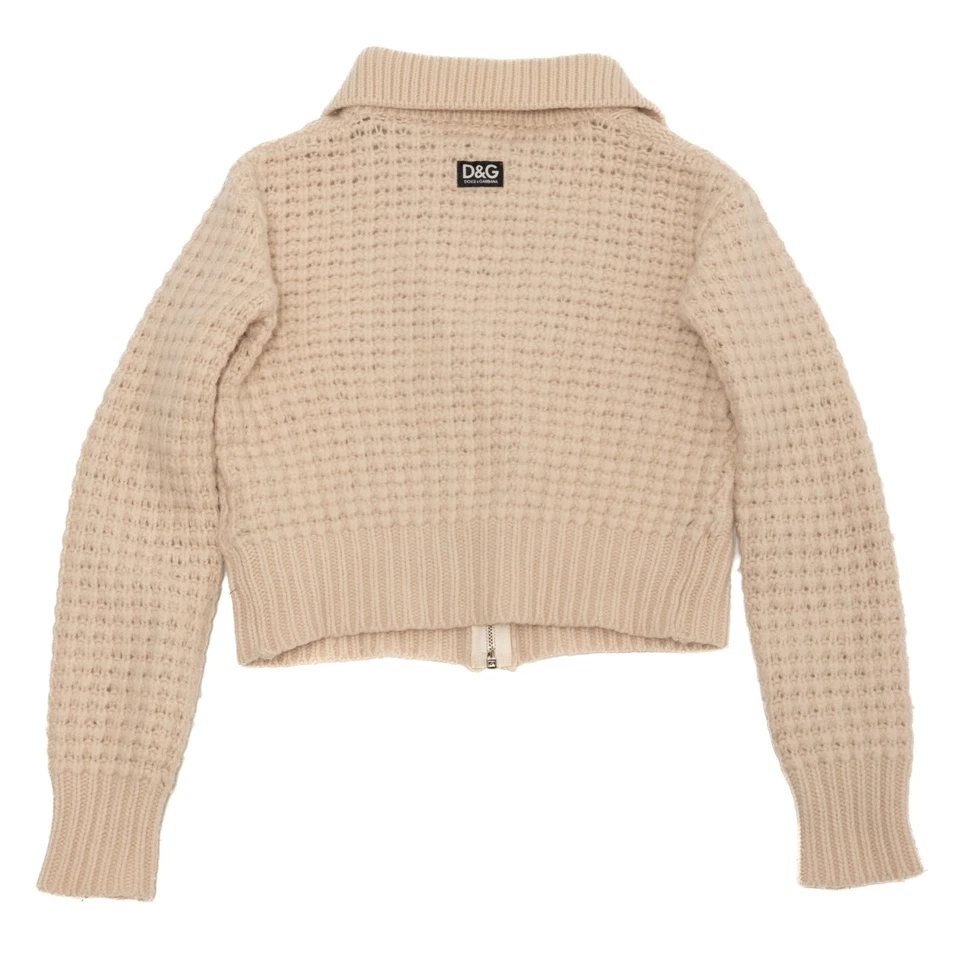 DOLCE & GABBANA Vintage Knitted Cropped Jumper - Image 3 of 4