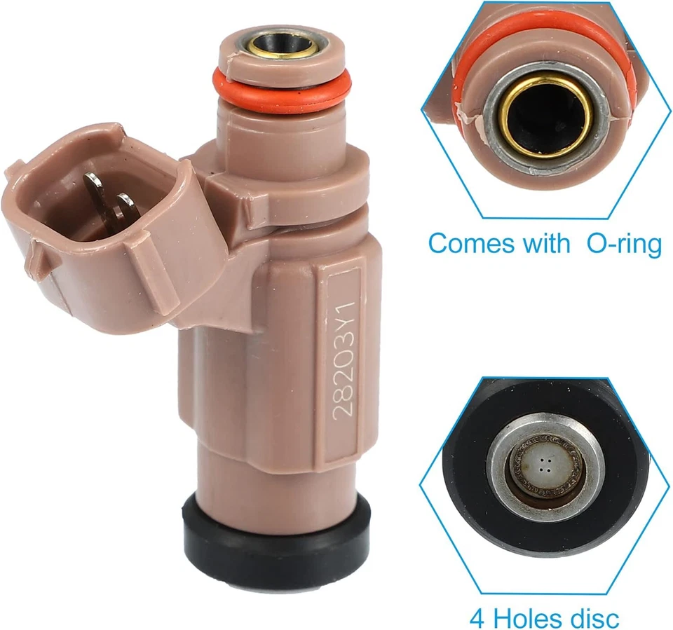 4PCS 60E-13761-10-00 Fuel Injectors For Yamaha PWC FX SX AR VX 212 232 1000 1100 - Image 4 of 4