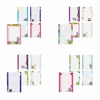 Notizblock 5er Sets - DIN A6 / 50 Blatt - kariert / liniert / blanko Checkliste