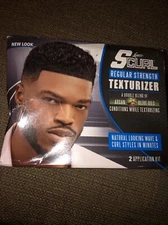 NEW Luster's SCurl Regular Strength Texturizer 2 Application Kit Argan Olive Oil