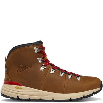 Best Rating!! Danner Mountain 600 Leaf GTX Men's Grizzly Brown/Rhodo Red Boot
