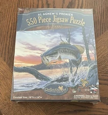 Strike King 550 Piece Puzzle  Al Agnew Premier NEW Sealed Art Fishing Fly Bass