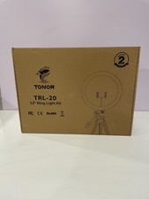 TONOR 12" Large Ring Light with Stand and Phone Holder With Tripod Stand