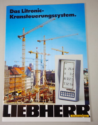 Brochure Liebherr The Litronic Crane Control System Stand 03/1992