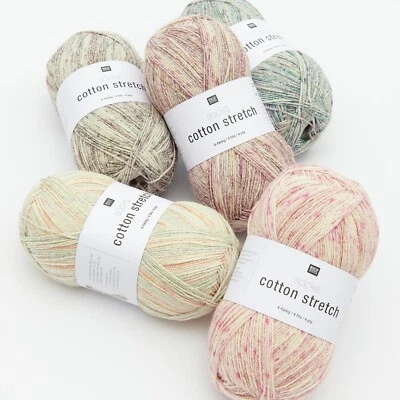 Rico Design 100g Socks Cotton Stretch 4-fädig Sockenwolle Strumpfgarn Stricken
