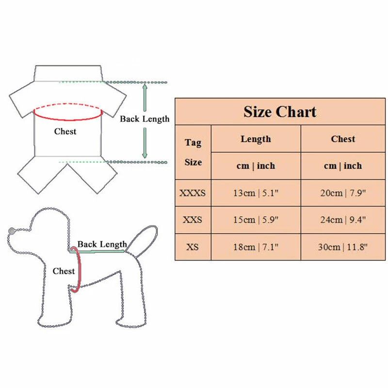Pet Dog Warm Coral Flannel Vest Puppy Small Cat Chihuahua Coats Clothes Wint 」 - Image 3 of 4