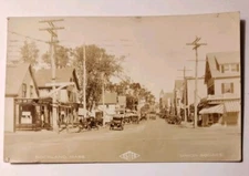 Rockland, MA Rare RPPC Union Square Strand Theatre 1920s Real Photo Postcard Vtg