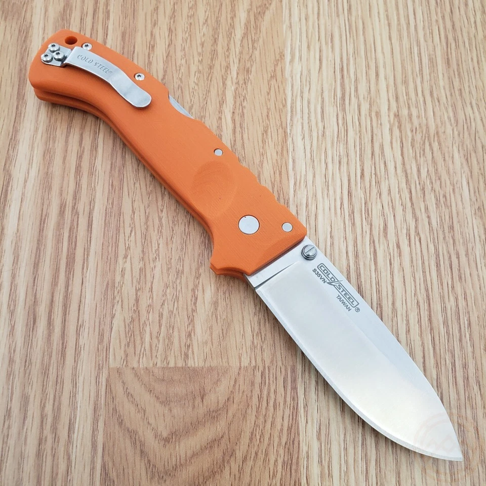 Faca dobrável Cold Steel Ultimate Hunter 3,5" cetim S35VN lâmina de aço cabo G10 - Imagem 4 de 4